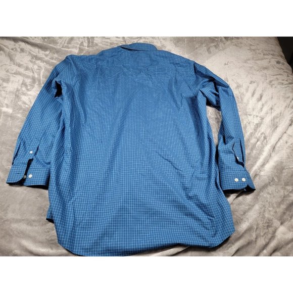 Men's L.L.Bean button down Shirt Traditional Fit blue Plaid‎ Size LT - Picture 5 of 5